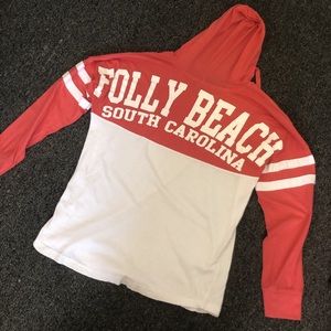 hooded souvenir long sleeve shirt
